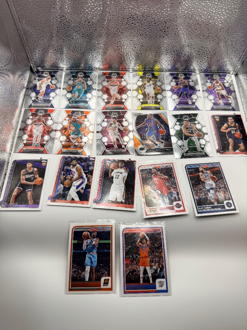 NBA Basketball Trading Cards Lot 26 Cards Panini Mosaic Topps NBA Hoops